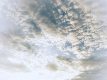 Low angle view of clouds in sky