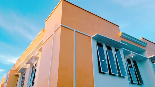 Low angle view of building against sky