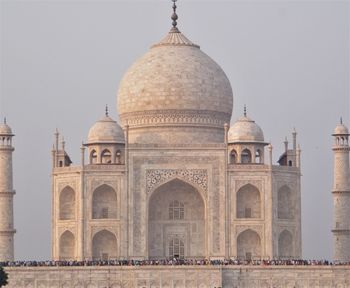 View of historical building against clear sky