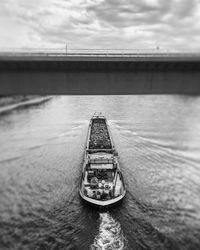 Bridge over river against sky