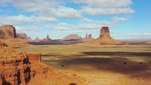 Rock formations in desert