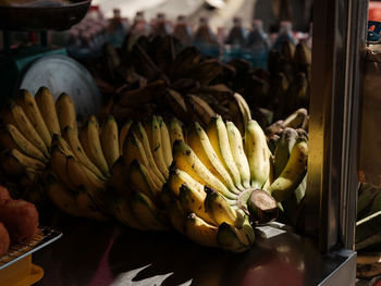 Ripe bananas sold at the local market