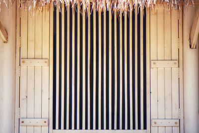 Full frame shot of closed metal door