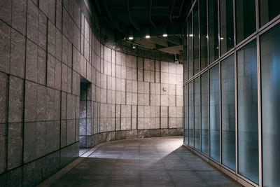 Empty corridor of building