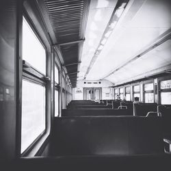 Interior of train