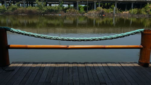 Pier over lake