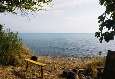 Scenic view of sea against sky