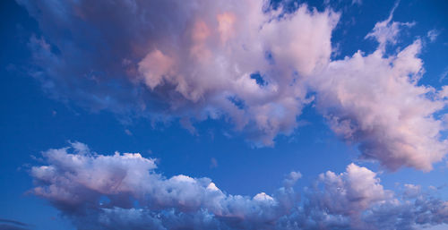 Low angle view of clouds in sky