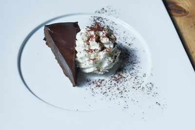 Close-up of ice cream in plate