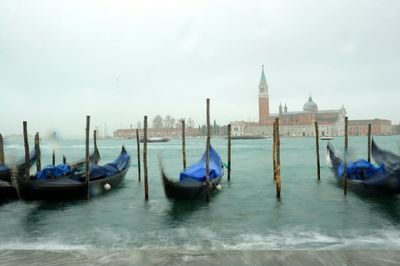 Boats in sea