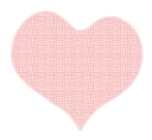 Close-up of heart shape on paper against white background