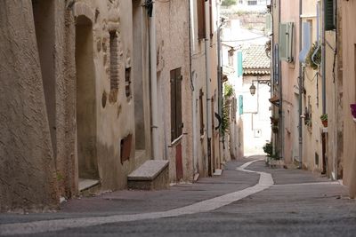 Empty alley in town