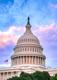 Low angle view of historical building against sky