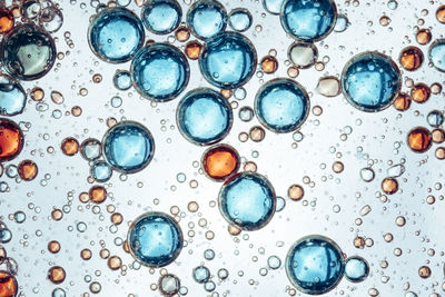 Full frame shot of bubbles in water