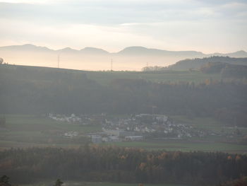 Scenic view of landscape against sky