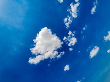 Low angle view of blue sky