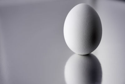 Close-up of apple against white background