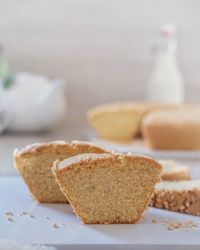 Close-up of cake on table