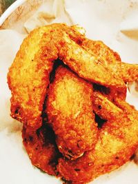 Close-up of served food in plate