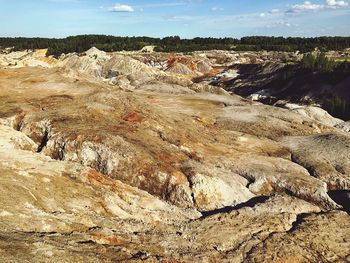 Aerial view of landscape against sky