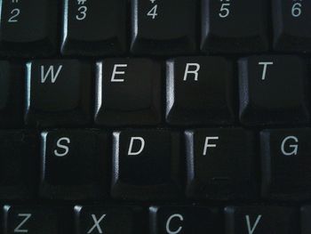 Full frame shot of computer keyboard