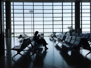 Man sitting at airport