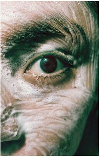 Close-up portrait of man eye