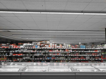 Interior of supermarket