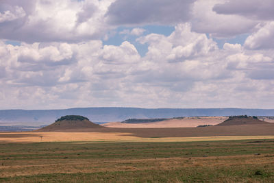 Scenic view of landscape against sky