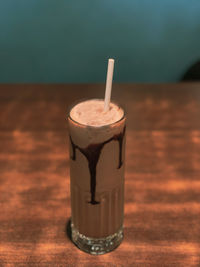 Close-up of drink on table