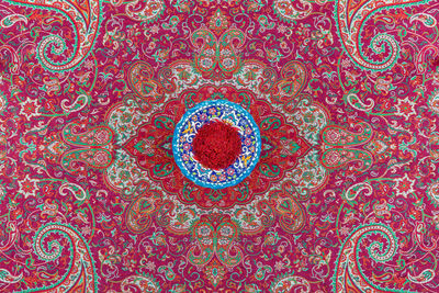 Full frame shot of red fabric