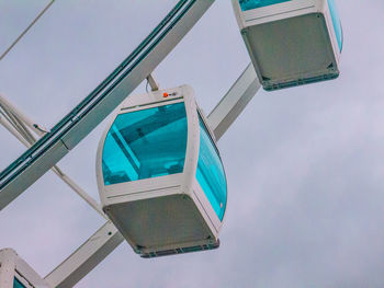 Low angle view of street light against sky