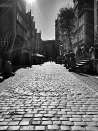 View of city street