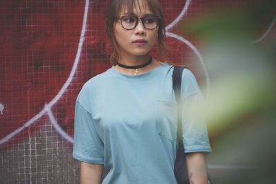 looking at camera