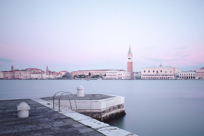 View of buildings at waterfront