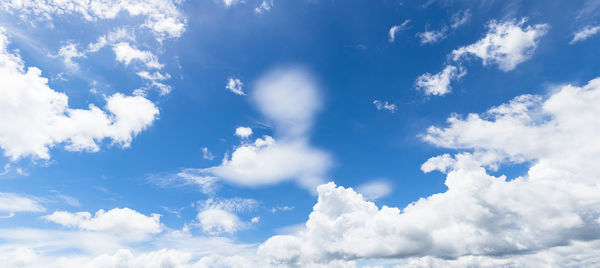 Low angle view of clouds in sky