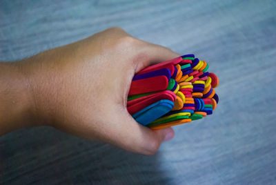 Close-up of human hand