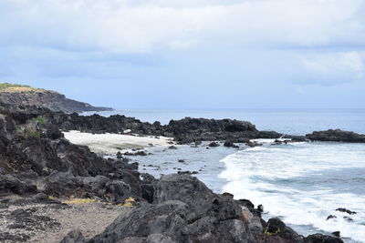 Scenic view of sea against sky