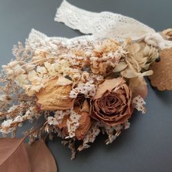 High angle view of dried plant on table