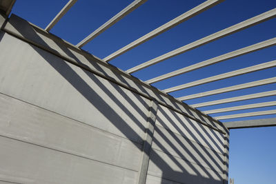 Low angle view of building against clear sky
