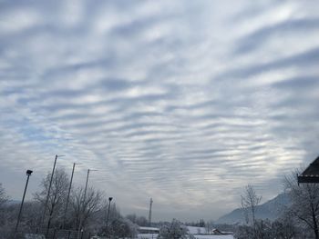 View of cloudy sky