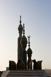 Low angle view of historical building against sky
