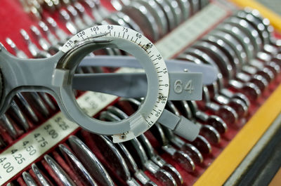 Close-up of machine part