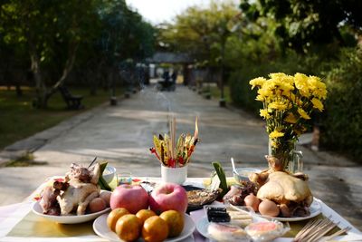 Close-up of apples on table, chinese new year, happy new year, lucky, and rich