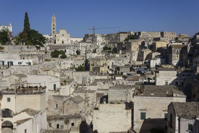 Aerial view of buildings in city