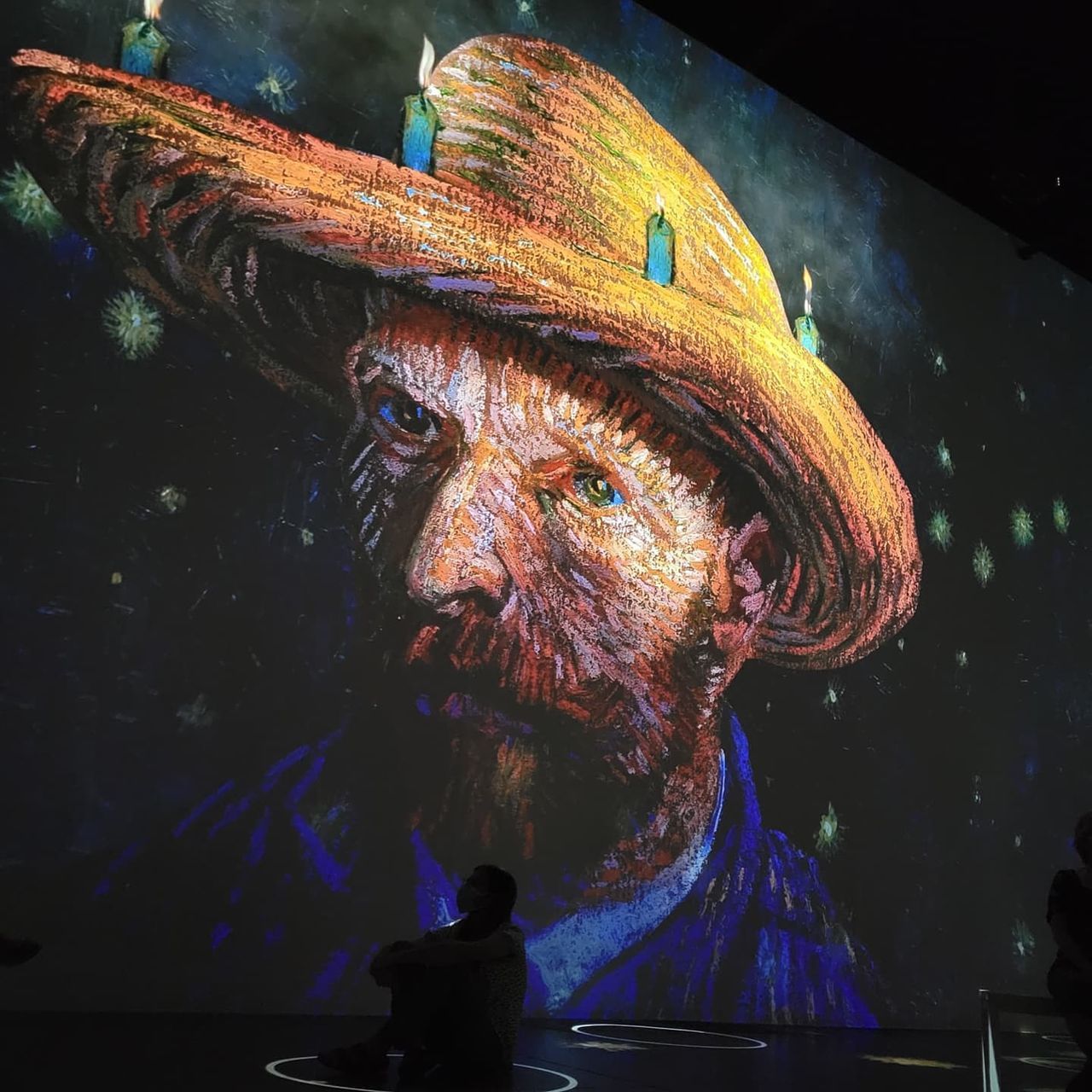 van gogh Lost In Thought... Arts Culture And Entertainment Artist Art Van Gogh Alive – The Experience Van Gogh City Multi Colored Beard Close-up Painted Image Oil Painting Fine Art Painting Modern Art Paintings Idol Painter - Artist Oil Paint Spirituality