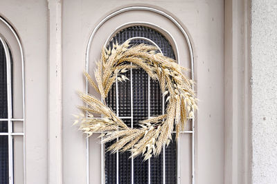 Close-up of metal door