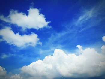 Low angle view of clouds in sky