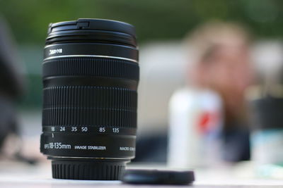 Close-up of camera lens