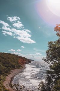 Scenic view of sea against sky